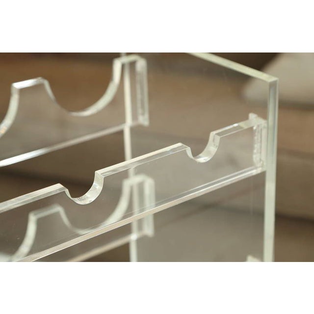 MidCentury Lucite Wine Rack Chairish