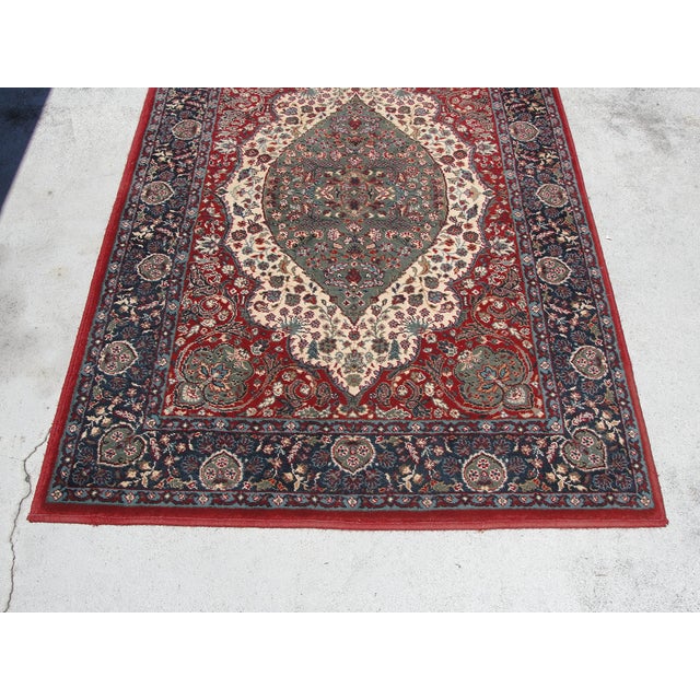 Red & Blue Oriental Medallion Rug 3'3 X 4'11" Chairish
