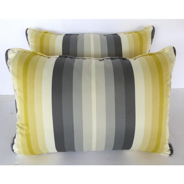 Striped Rectangular Pillows A Pair Chairish
