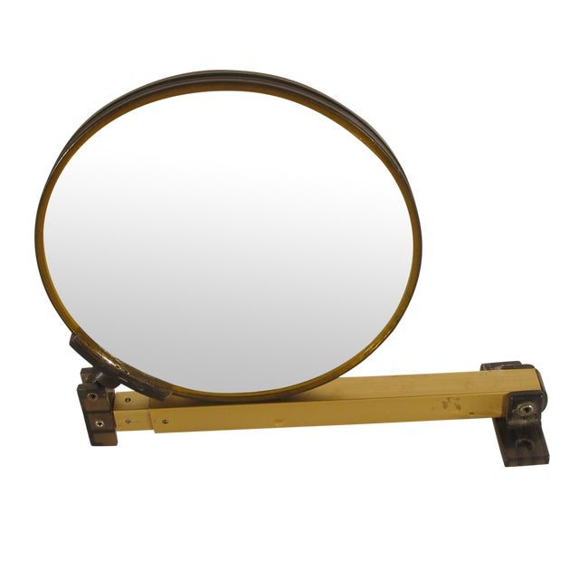 Vintage Brass Wall Mount Shaving/MakeUp Mirror Chairish