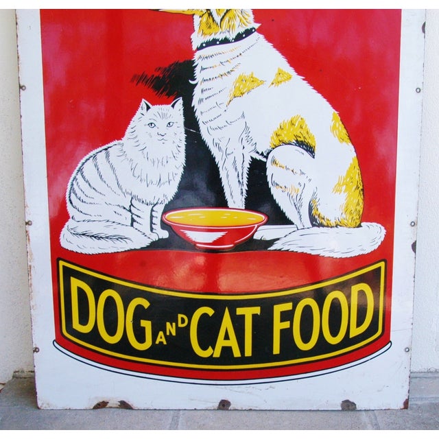 1930s Dr. Ross Dog & Cat Food Advertising Sign Chairish