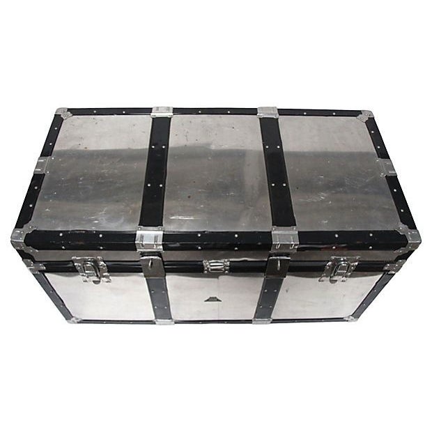 Aluminum Storage Trunk Chairish