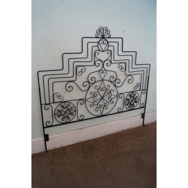 Ornate Scrolled Wrought Iron King Size Headboard Chairish