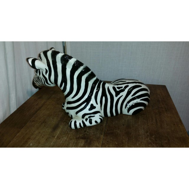 Porcelain Zebra Figurine Chairish
