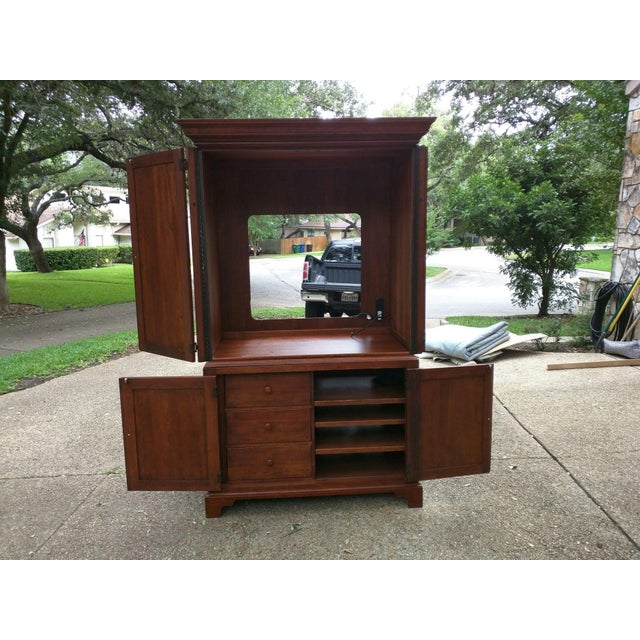 Solid Wood Armoire/TV Chairish