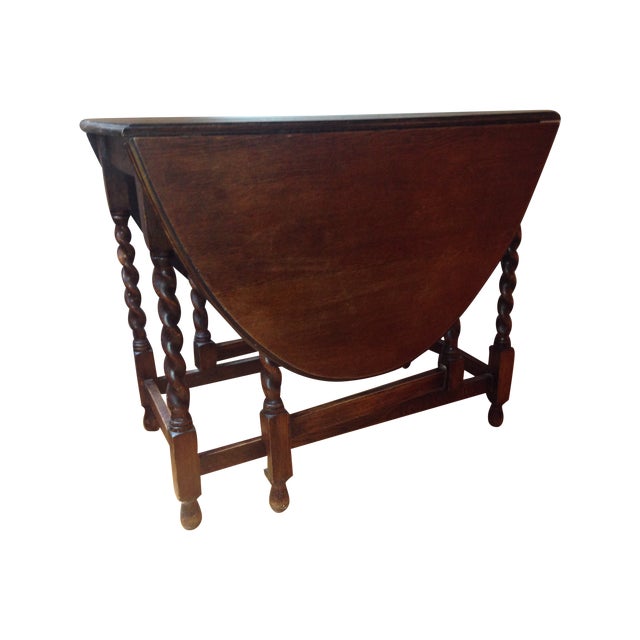 Antique Barley Twist Folding Leaf Table Chairish