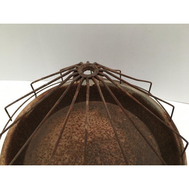 Vintage Farmhouse Domed Galvanized Metal Chicken Feeder Chairish