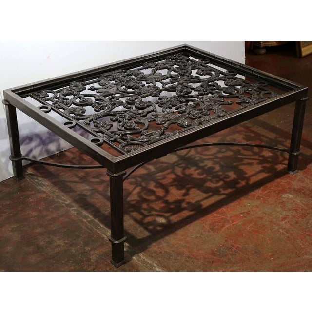 Polished Iron Coffee Table Base