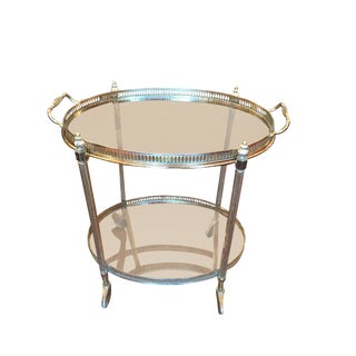 French Style Oval Bar Cart