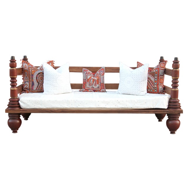 Anglo Indian Kerela Teak Day Bed Chairish