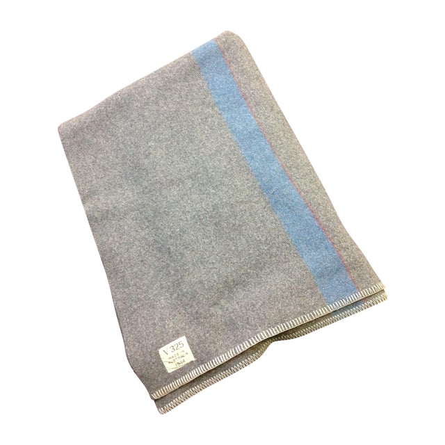1944 Grey Wool Blanket Chairish