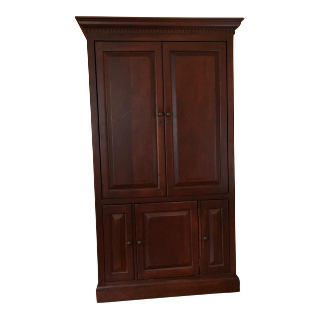 Hooker Cherry Wood Entertainment Armoire Chairish