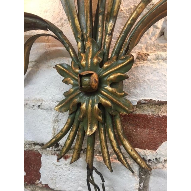 1960s Vintage Hollywood Regency Metal Wall Sculpture Light Chairish