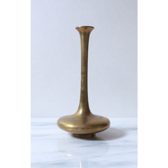 Vintage Narrow Necked Brass Vase Chairish