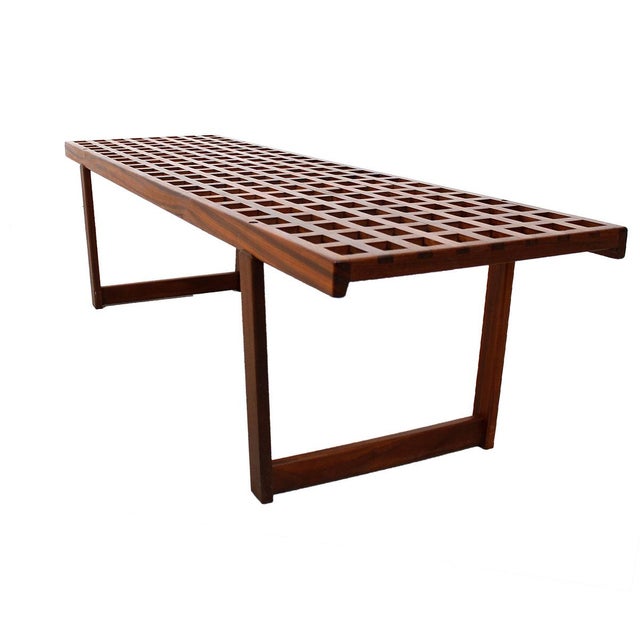 Lattice Coffee Table/Bench by Lovig | Chairish