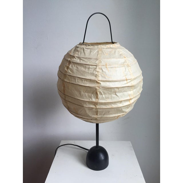 Paper Lantern Table Lamp With Iron Base Chairish