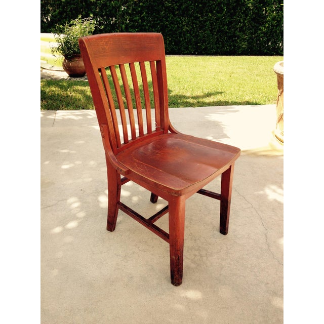 Vintage School House Chairs Set of 4 Chairish