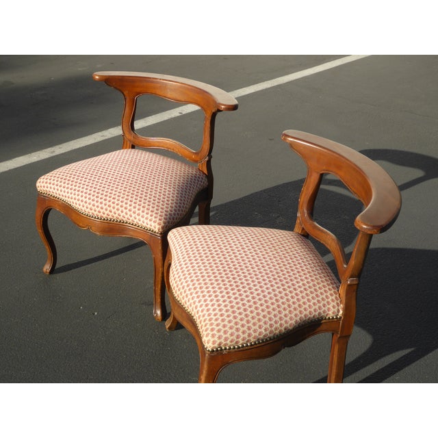 French Country Red Plaid Accent Chairs A Pair Chairish