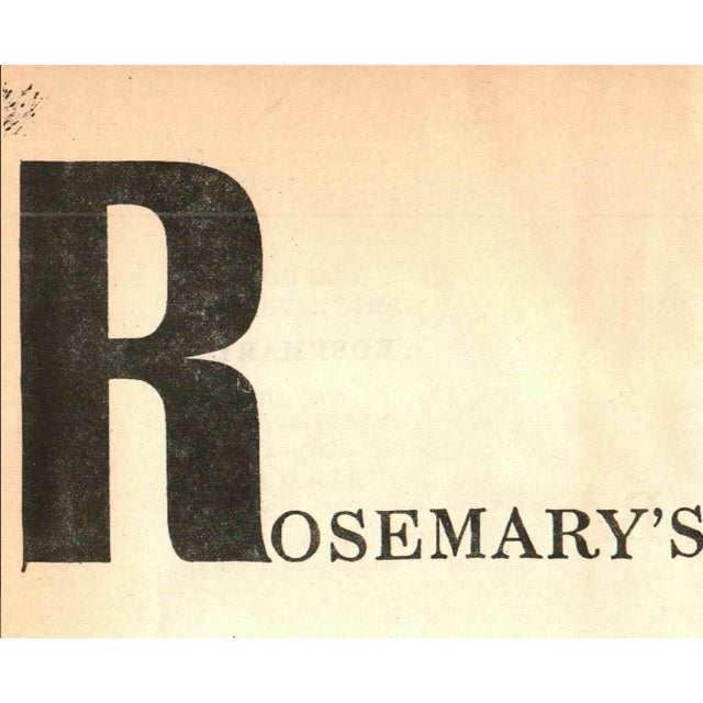 Rosemary's Baby, 1st Ed. Chairish