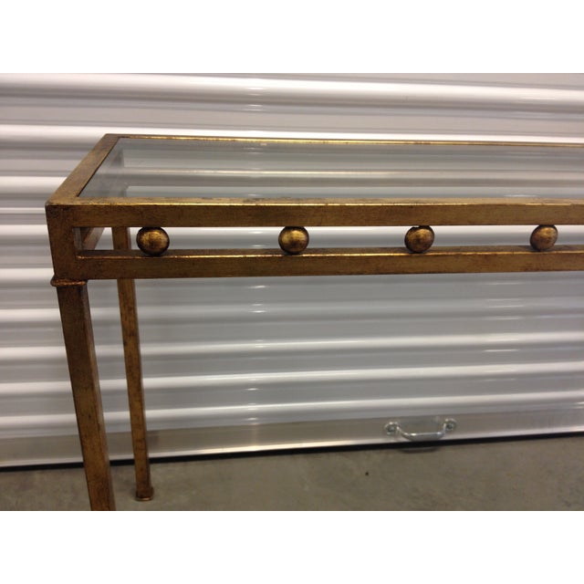 Vintage Gilt Metal Console Table Chairish