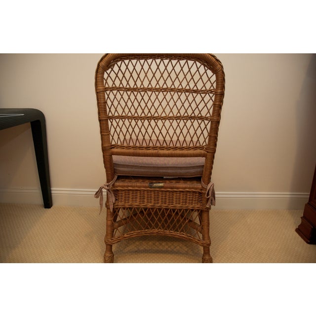 wicker desk set