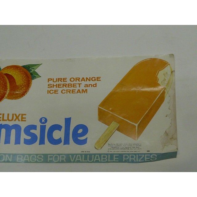 Vintage "New Deluxe Creamsicle" Advertising Poster Chairish