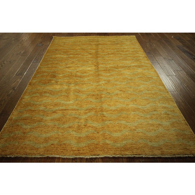 Modern Super Gabbeh Area Rug 5'7" x 8'2" Chairish