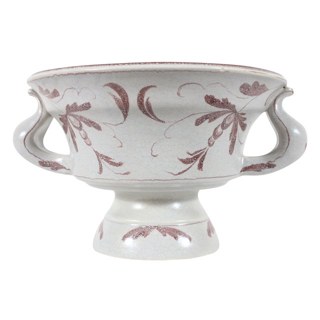 Danish Hand Made Decorative Footed Bowl Chairish