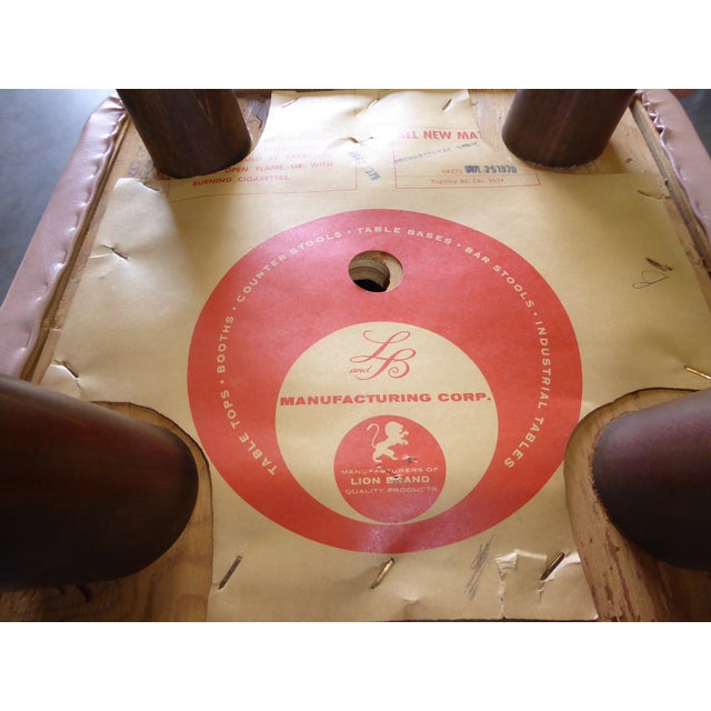 Retro Pink Vinyl Bar Stools Set of 3 Chairish