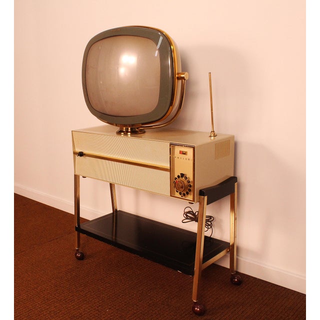 Philco Predicta Princess B & W Swivel Television Set Chairish