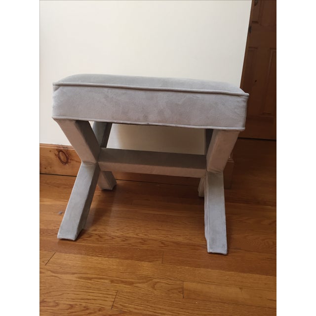 West Elm Cross Bench Ottomans a Pair Chairish