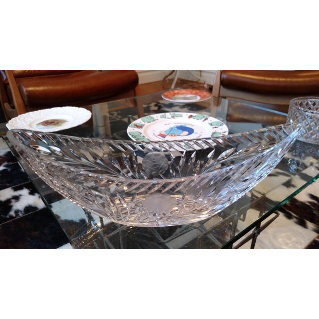 Unusual Shaped Cut Crystal Bowl Chairish