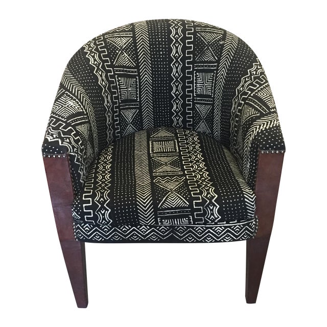 North African Mud Cloth Chair Chairish