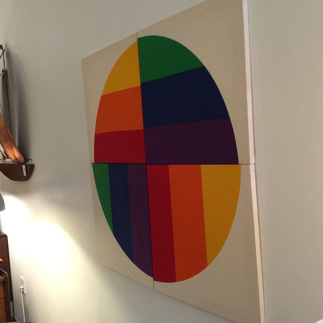 MidCentury Modern Textile Art Chairish