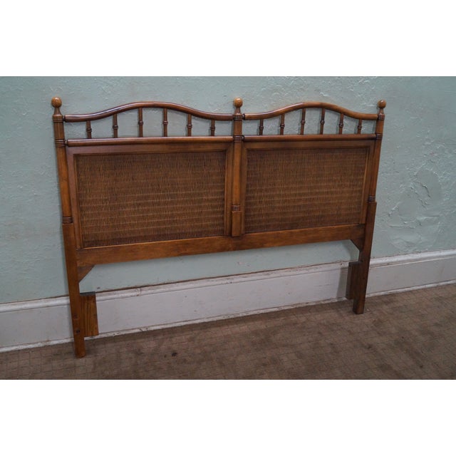 Faux Bamboo Rattan Queen or Full Size Headboard Chairish