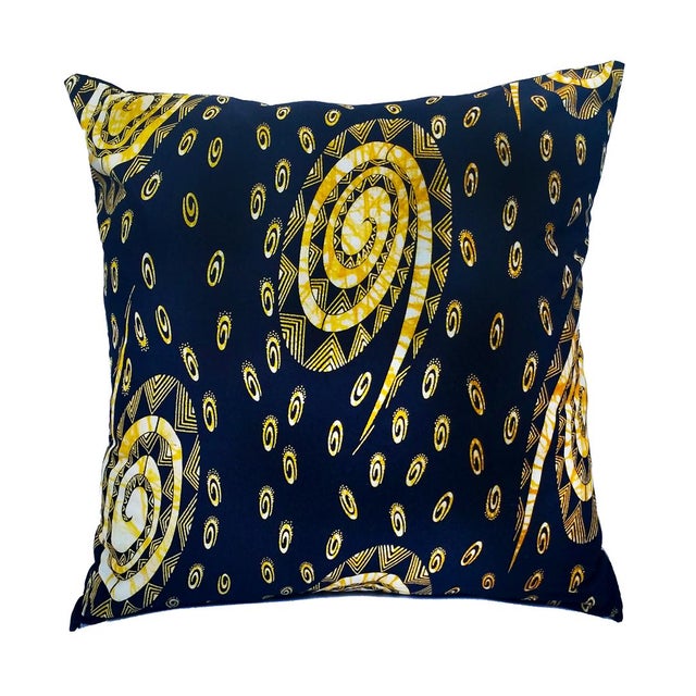 Sample Sale XL Wax Print Floor Pillow Cover Chairish