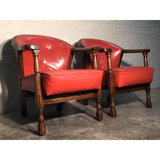 Jamestown Lounge Co Feudel Oak Chair Pair Chairish