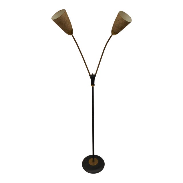 MidCentury Double Gooseneck Floor Lamp Chairish