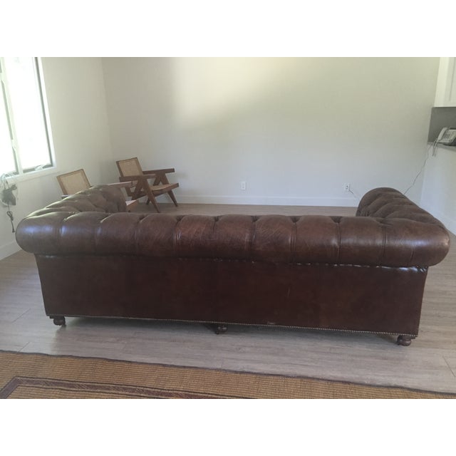 Restoration Hardware Kensington Leather Sofa