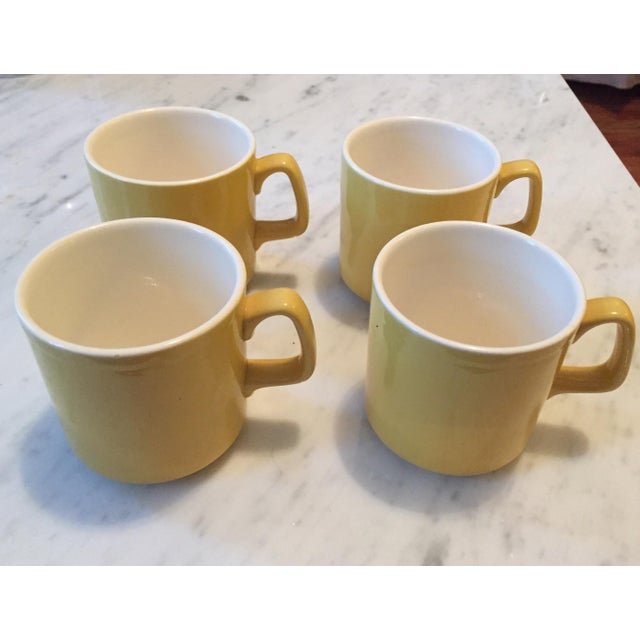 Vintage Sunny Yellow Coffee Mugs Set of 4 Chairish