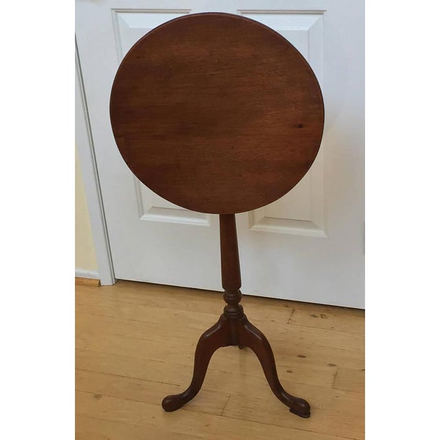 Antique Walnut Round Tilt Top Table Chairish