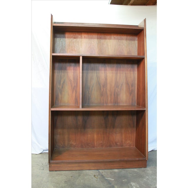 MidCentury Modern Slanted Bookcase Bookshelf Chairish