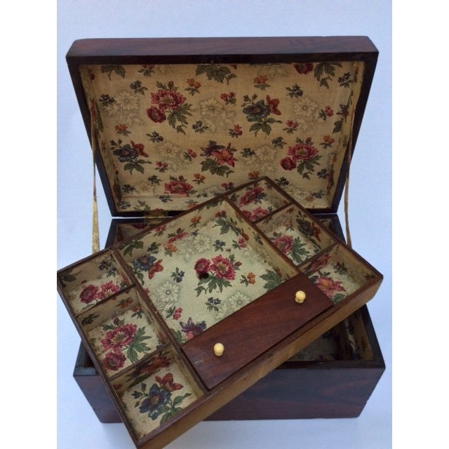 Antique Mahogany Sewing Box Chairish
