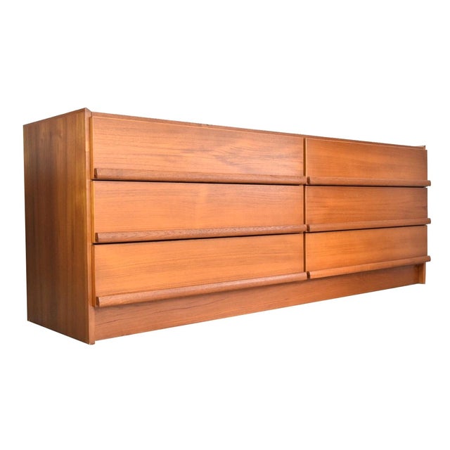 Vintage Danish Modern Teak Lowboy Dresser Chairish