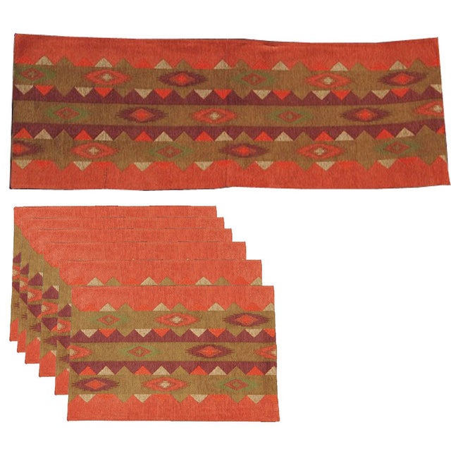 Table Runner & Placemats Southwest Set of 7 Chairish