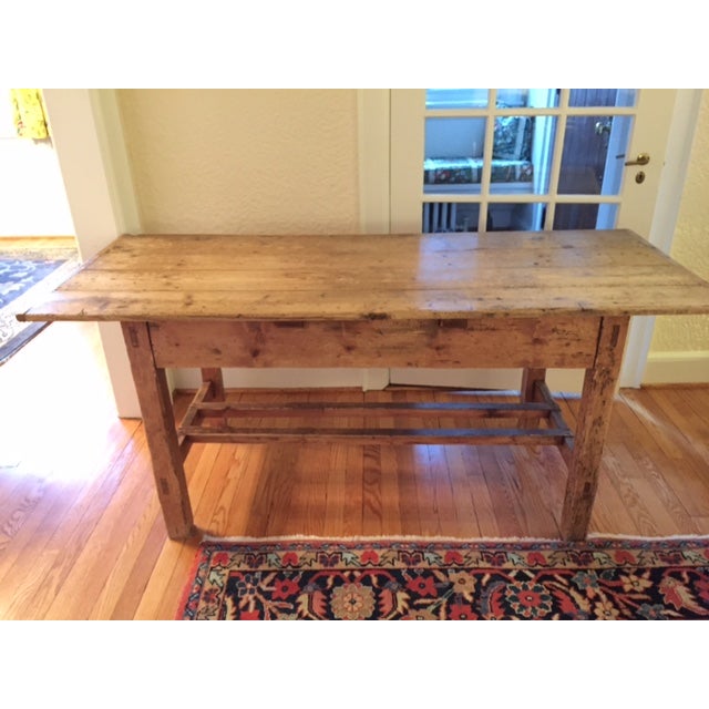 Antique 19th Century Irish Pine Farm Dining Table Chairish