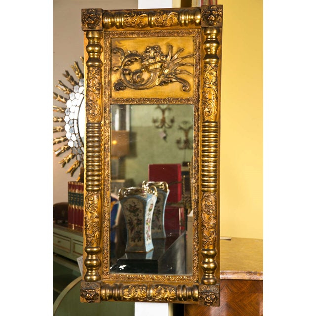 French Empire Style Giltwood Mirror Chairish