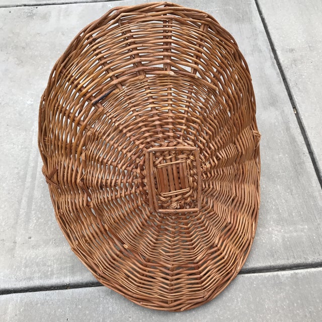 Rustic Wood Woven Basket Chairish