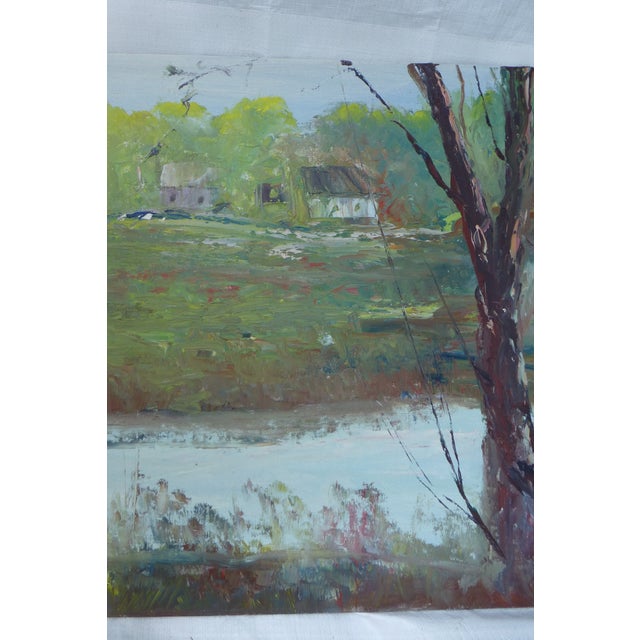 H.l. Musgrave Modernist Landscape Oil Painting Chairish