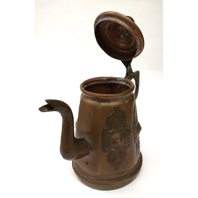 Antique Persian Copper & Brass Coffee Pot Chairish